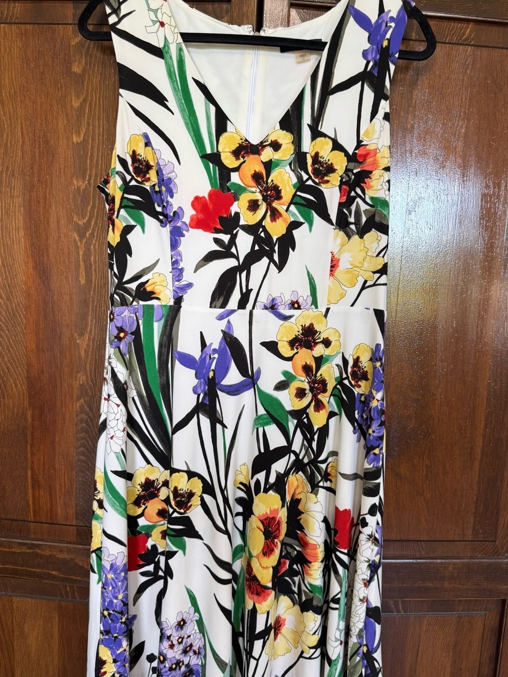 Tommy Hilfiger Floral Sleeveless A-Line Dress Size 10 Wedding Guest Spring